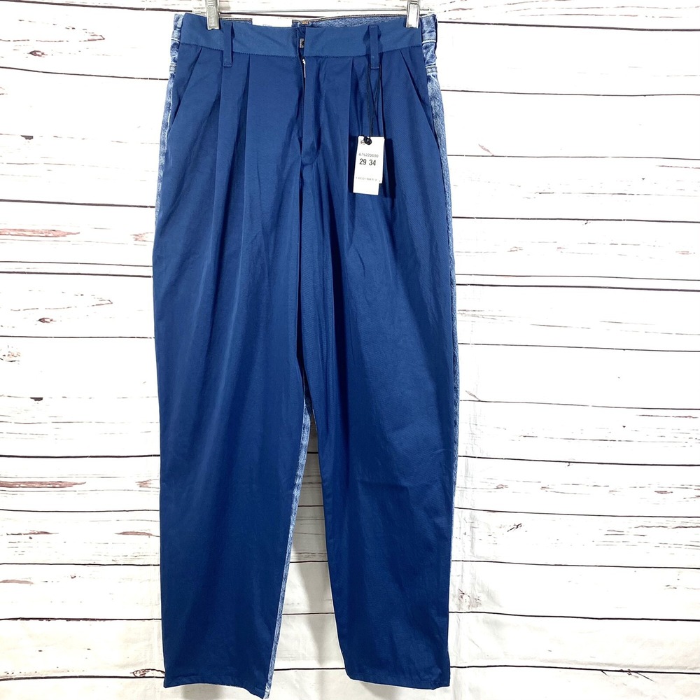 Levi's Jeans Mens 29x34 Made & Crafted Double-Faced Straight Relaxed Fit Blue